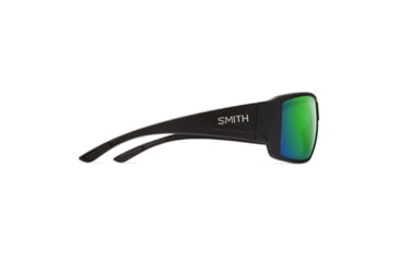 Image of Smith Optics Guides Choice Sunglasses, ChromaPop Glass Polarized Green Mirror Lens, Matte Black Frame, 20494700362UI