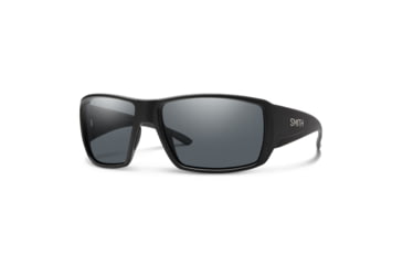 Image of Smith Optics Guides Choice Sunglasses, Matte Black Frame, Polarized Gray Lens, 204947003626N