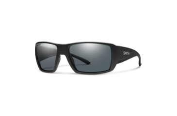 Image of Smith Optics Guides Choice XL Sunglasses, Matte Black Frame, Polarized Gray Lens, 204448003636N