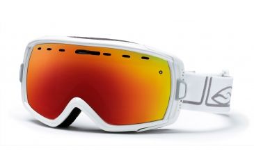 Image of Smith Heiress Goggles, White Foundation, Red Sol X Mirror HR6DXFW10