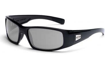 Image of Smith Optics Hideout Sunglasses with Black frames and Gray lenses