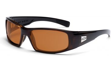 Image of Smith Optics Hideout Sunglasses with Mahogany frames and Photochromic Copper lenses