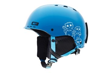 Image of Smith Holt Junior Helmet, Cyan Smithbot, Youth H12-HJCYY