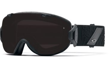 Image of Smith Optics I/OS Goggle Black Discord Frame/Blackout/Red Sensor Lens IS7BKKI15