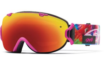 Image of Smith Optics I/OS Goggle Magenta Tropidelic Frame/Red Sol-X/Blue Sensor Lens IS7DXMR15