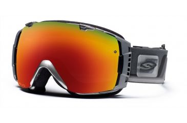 Image of Smith I/O Goggles, Chrome Max, Red Sol X Mirror And Sensor Mirror Lenses IO7DXCM10