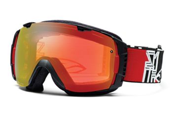 Image of Smith Optics I/O Snow Goggles - Black Red Blocks