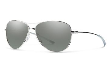 Image of Smith Optics Langley Progressive Prescription Sunglasses, Silver Frame, LAPCGYMSVPR