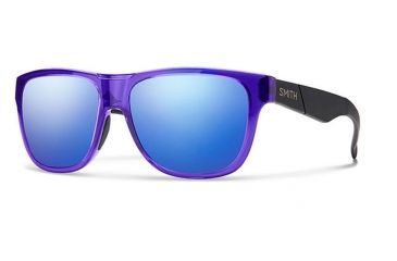 Image of Smith Optics Lowdown Slim Single Vision Prescription Sunglasses, Crystal Ultraviolet Frame, LSPCBMCUVSV