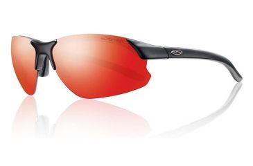 Image of Smith Optics Parallel D Max sg, Matte Black/Red Sol-X/ig/clr carb TLT lens PDPCDMMB