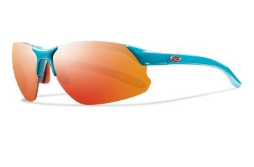 Image of Smith Optics Parallel D-Max Sunglasses - Teal Frame, Orange Red Mirror, Ignitor, Clear PDPCRDMTO