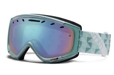 Image of Smith Optics Phase Snow Goggles - Mist Motif Frame w/ Blue Sensor Lens PZ6ZTM13