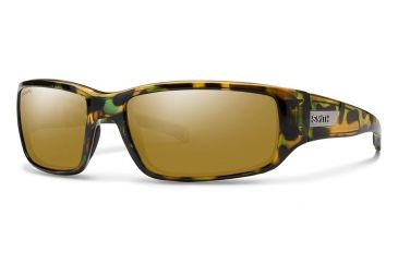 Image of Smith Optics Prospect Single Vision Prescription Sunglasses, Flecked Green Tortoise Frame, Polarized, POCPBZMFGTSV