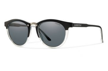 Image of Smith Optics Questa Progressive Prescription Sunglasses, Matte Black Crystal Frame, Polarized, QEPPGYMBCPR