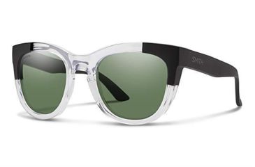 Image of Smith Optics Sidney Bifocal Prescription Sunglasses, Crystal Black Block Frame, Polarized, SICPGNCBBBI