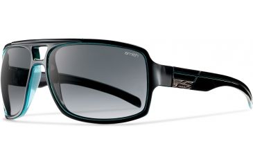 Image of Smith Optics Swindler (New) Sunglasses - Black Lagoon Frame, Polarized Gray Gradient Lenses SRPPGYGLG
