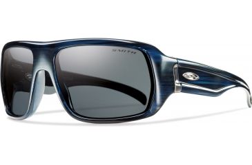 Image of Smith Optics Vanguard Sunglasses - Blue Stripe Frame, Polarized Gray Lenses VGPPGYBL