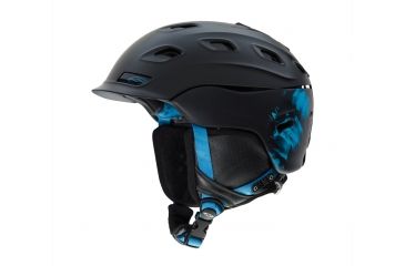 Image of Smith Optics Vantage Helmet, Black/Cyan X-Ray, Medium H13-VAXRMD