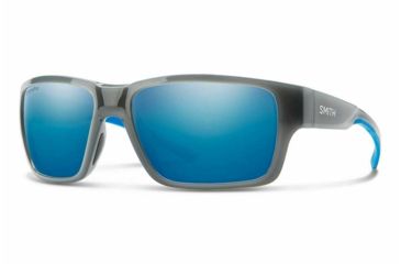 Image of Smith Outback Sunglasses, Cloud Grey Fade Frame, Chromapop Polarized Blue Mirror Lens, 201262KB759QG