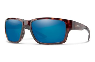 Image of Smith Outback Sunglasses, Tortoise Frame, ChromaPop Polarized Blue Mirror Lens, 20126208659QG
