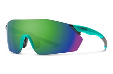 Image of Smith Reverb Sunglasses, Matte Jade Frame, Chromapop Green Mirror Lens, 201521DLD99X8