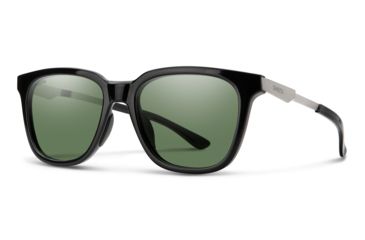 Image of Smith Roam Sunglasses, Black Frame, ChromaPop Polarized Gray Green Lens, 201264CSA53L7