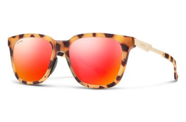Image of Smith Roam Sunglasses, Matte Honey Tort Frame, Chromapop Red Mirror Lens, 20126451S53X6