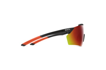 Image of Smith Ruckus PivLock Sunglasses, Matte Black Cinder Frame, ChromaPop Red Mirror Lens, 201522RC299X6