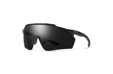 Image of Smith Ruckus PivLock Sunglasses, Matte Black Frame, ChromaPop Black Lens, 201522003991C