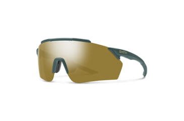 Image of Smith Ruckus PivLock Sunglasses, Matte Spruce Frame, ChromaPop Bronze Mirror Lens, 2015221ED990K