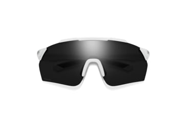 Image of Smith Ruckus PivLock Sunglasses, Matte White Frame, ChromaPop Black Lens, 2015226HT991C