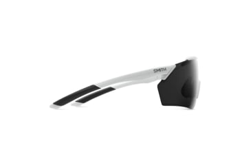 Image of Smith Ruckus PivLock Sunglasses, Matte White Frame, ChromaPop Black Lens, 2015226HT991C