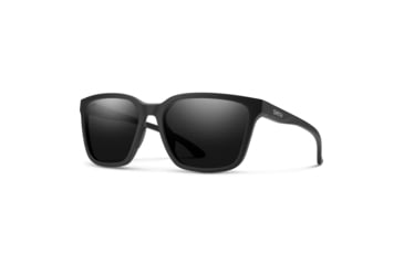 Image of Smith Shoutout Sunglasses, Matte Black Frame, ChromaPop Polarized Black Lens, 202302003576N