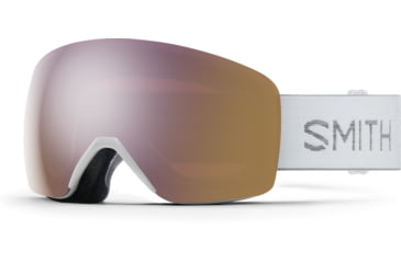 Image of Smith Skyline Googles, ChromaPop Everyday Rose Gold Mirror, White Chunky Knit, M006810OR99M5
