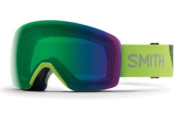 Image of Smith Skyline Snow Goggles - Mens, Flash, Chromapop Everyday Green Mirror Lens, SKY6CPGFLA19