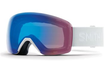 Image of Smith Skyline Snow Goggles - Mens, White Vapor, Chromapop Storm Rose Flash Lens, SKY6CPCWHV19