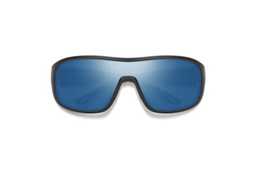 Image of Smith Spinner Sunglasses, Matte Black Frame, ChromaPop Polarized Blue Mirror Lens, 20498100399XX