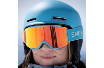 Image of Smith Squad S Googles, ChromaPop Everyday Red Mirror , Storm Colorblock, M007640OG99MP