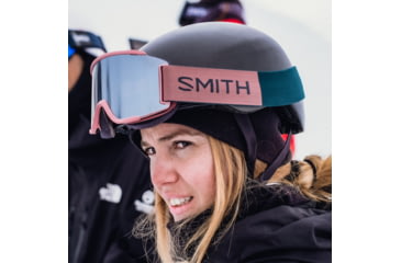 Image of Smith Squad S Googles, ChromaPop Sun Platinum Mirror, Chalk Rose Everglade, M007640LG995T