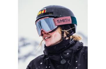 Image of Smith Squad S Googles, ChromaPop Sun Platinum Mirror, Chalk Rose Everglade, M007640LG995T