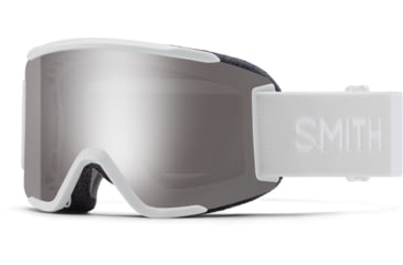 Image of Smith Squad S Googles, ChromaPop Sun Platinum Mirror, White Vapor, M0076433F995T