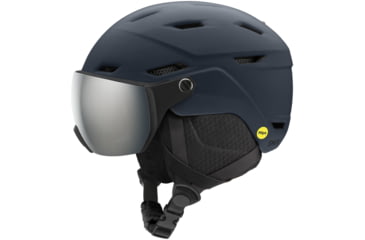 Image of Smith Survey Jr. MIPS Helmet, Matte French Navy/ChromaPop Everyday Green Mirror, Youth Small/Medium, E005320BV4856