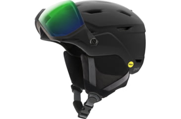 Image of Smith Survey MIPS Helmet, Matte Black/ChromaPop Everyday Green Mirror, Large, E005300AJ5963