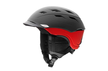 Image of Smith Variance Helmet-Matte Black Red-Large