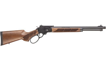 Image of Smith &amp; Wesson 1854 Large Loop Lever Action Rifle, .357 Magnum, 19.25in 5/8x24 TPI Barrel, 1-20, Walnut Walnut Stock, Stainless Blued, 13810-FRRMPG