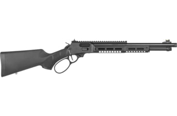 Image of Smith &amp; Wesson 1854 Stealth Hunter Lever Action Rifle, .44 Remington Magnum, 16.3in Barrel, 1-20, Synthetic Black Stock, Stainless Black, 14193-FRRMPG