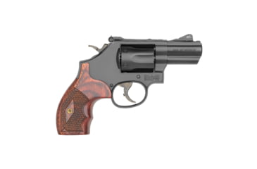 Image of Smith &amp; Wesson 19 PC Carry Comp NGT SGT Revolver, .357 Magnum/.38 Special, 2.5in Barrel, K Frame, Night Sights, Blue Frame, Wood Grip, 6 Round Cylinder, 13323