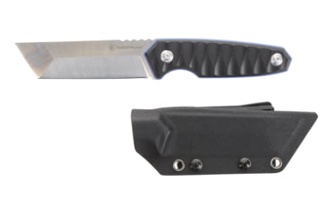 Image of Smith &amp; Wesson 24/7 Tanto Fixed Blade Knife, 4in 8Cr13MoV Stainless Steel Blade, G10 Handle, Black, 1147099