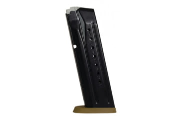 Image of Smith &amp; Wesson M&amp;P 17 Round 9mm Luger Pistol Magazine w/ Blued/Brown Floor Plate, 1 Pack, Steel, 3007345-17RD