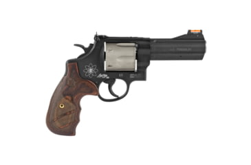 Image of Smith &amp; Wesson 329PD Revolver, .44 Remington Magnum, 4in Barrel, N Frame, Adjustable, Black Frame, Wood Grip, 6 Round Cylinder, 163414